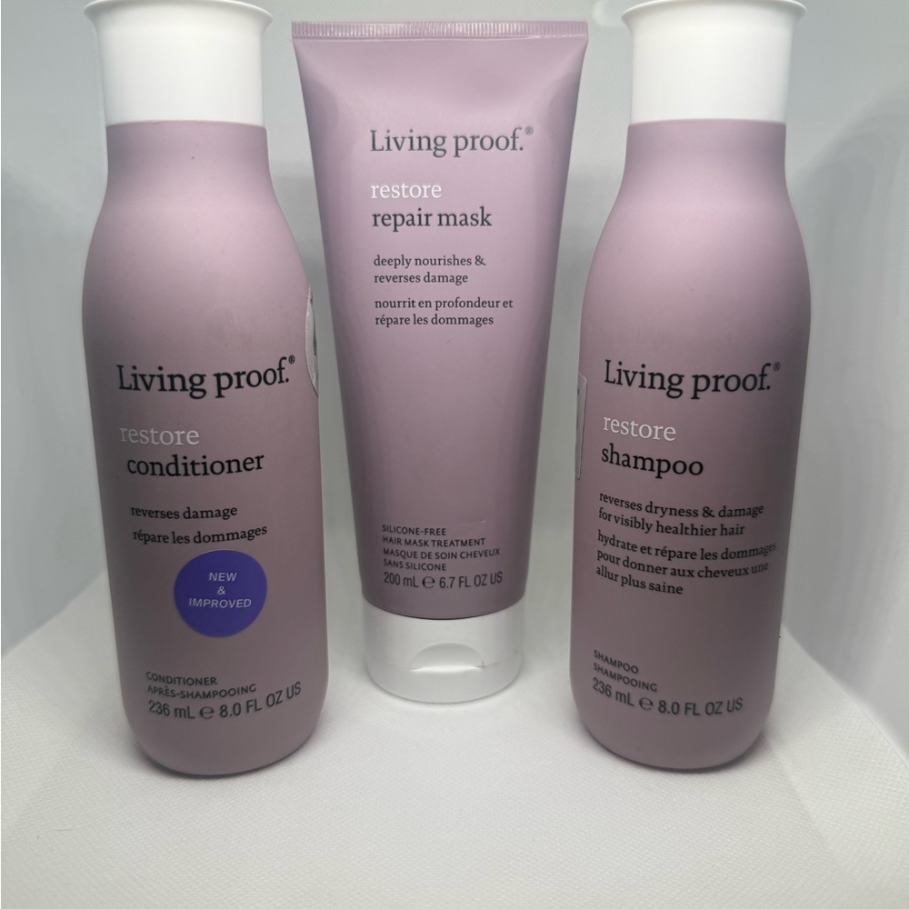Living Proof Restore Hair Care Set - Purple